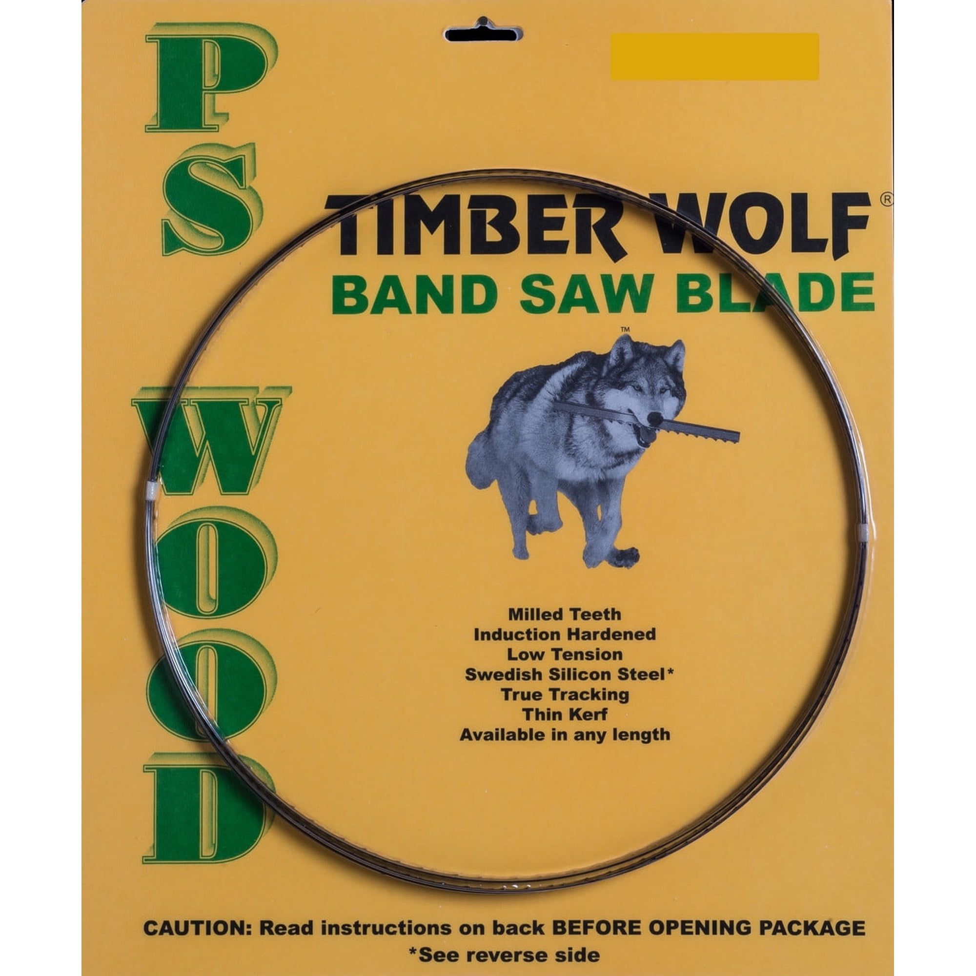 Timber Wolf 131 1/2" x 3/8" x 3 TPI Band Saw Blade Made by PS Wood Fits Grizzly 17" G0513, G0513X, General 17" 90-240