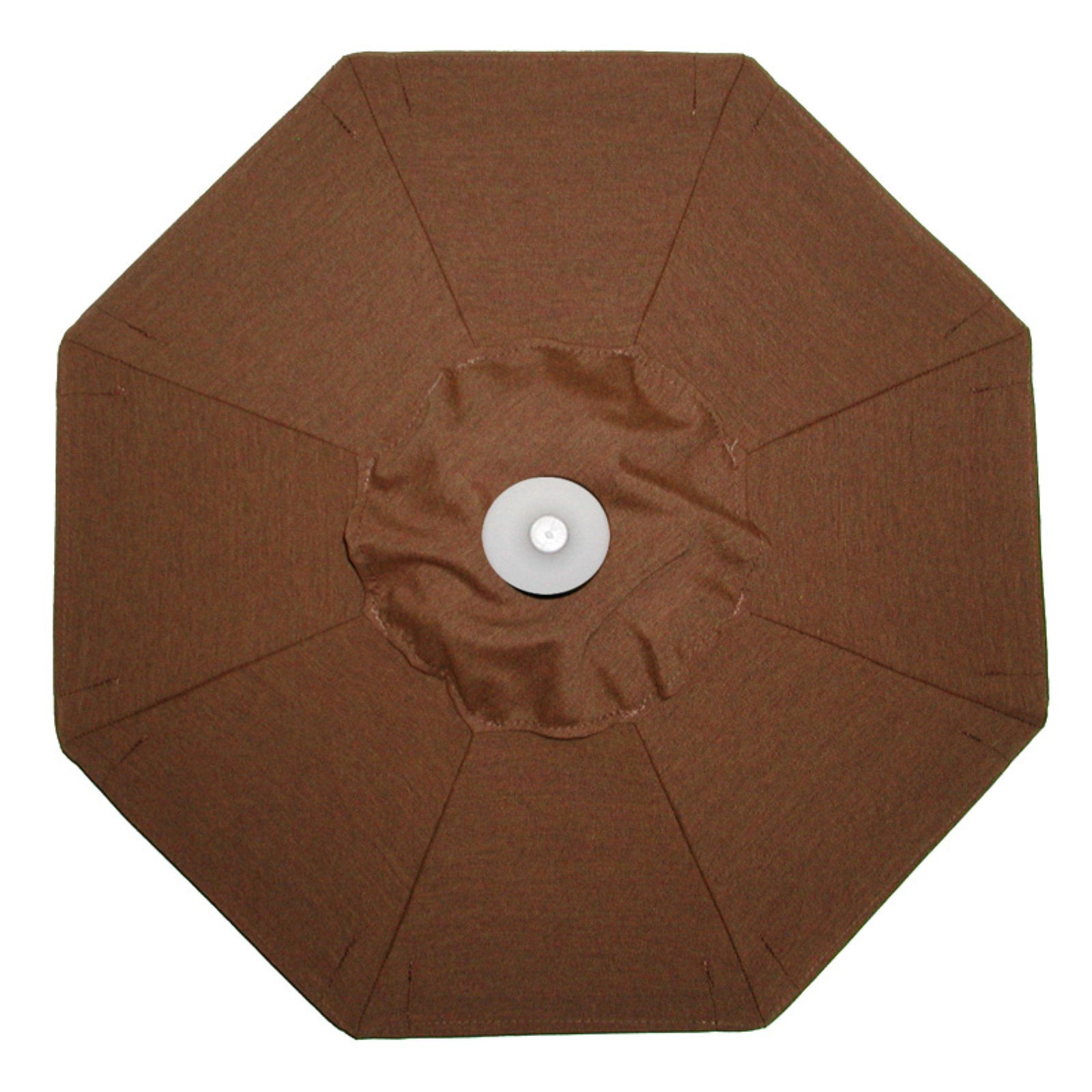 Galtech 7.5ft. Wood Sunbrella Round Patio Umbrella Manual Lift