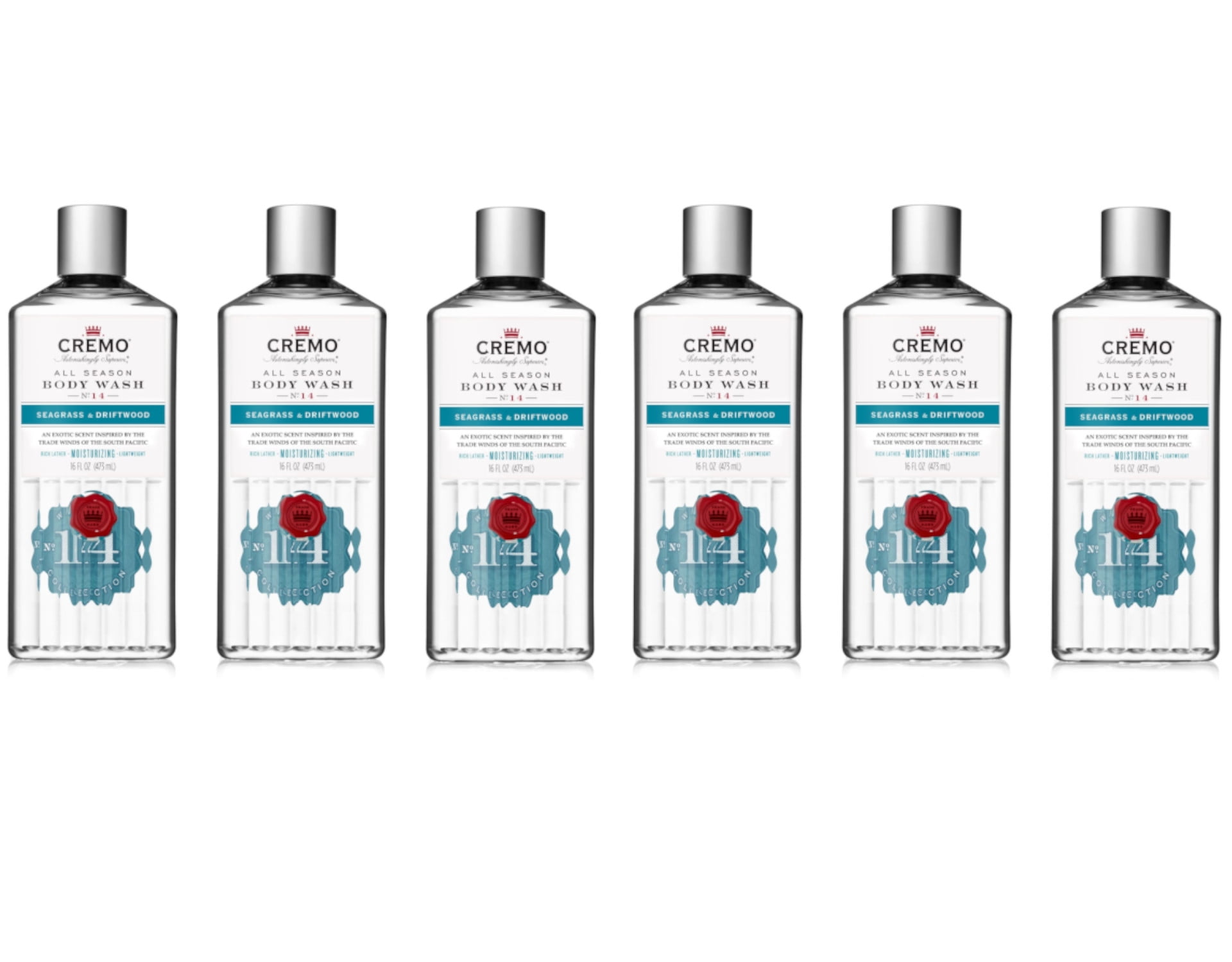 Cremo All Season Body Wash No. 14, Seagrass & Driftwood, 16 Fl. Oz