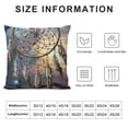 thumbnail image 5 of GOSMITH  Throw Pillow Cover Dream Catcher Follow Your Dream Inspirational Quote Bohemian Style Boho Decor Lumbar Pillow Case Cushion for Sofa Couch Bed White, 5 of 5