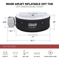 thumbnail image 4 of Jacuzzi inflable Coleman Miami AirJet para 2-4 personas con 120 AirJets, 4 of 9