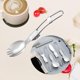 thumbnail image 5 of Cubiertos plegables Vajilla Cubiertos Cubiertos Utensilios portátiles Batería de cocina Vajilla Cuchara de ensalada, 5 of 9