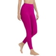 thumbnail image 2 of ClothingAve. Womens Essential Ultra Soft Stretchy Moisture-Wicking Workout Leggings Loungewear Magenta X-Large, 2 of 7
