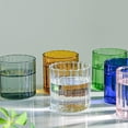 thumbnail image 6 of Clear Glass Coffee Mug Classical Vertical Stripes Glass Tea Cup For Coffee Tea Beverage, 6 of 6