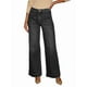 thumbnail image 1 of Pantalones Vaqueros de Pierna para Mujer, Cintura Alta, Rectos, Elásticos y con Bolsillos. Negro M, 1 of 8