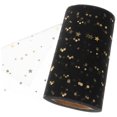 thumbnail image 3 of Falda de mesa de lentejuelas Falda de escritorio de gasa Adorno de mesa de moda Suministros de fiesta de boda (Negro, Lentejuelas, 2280x15 cm), 3 of 6