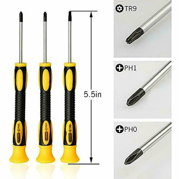 Cleaning Repair Kit for Sony Playstation 4 Complete Screwdriver Set - PS4 Security Torx Screwdriver T9(TR9) Phillips PH0 PH1(PS5)
