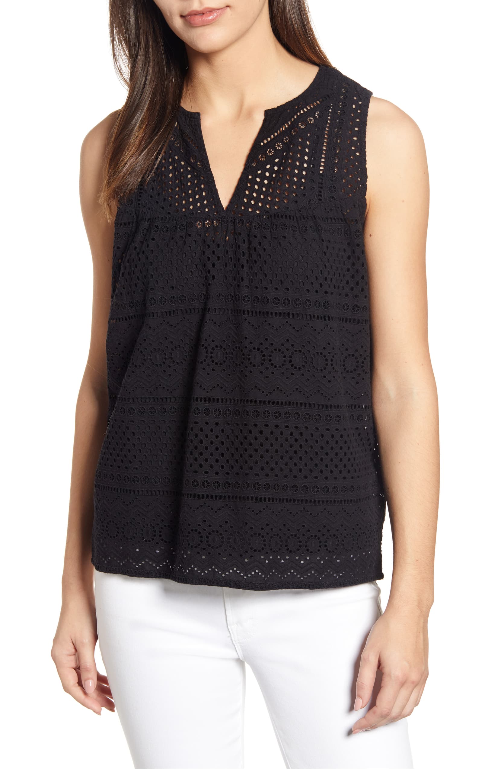 lucky brand eyelet tank