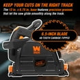 thumbnail image 6 of WEN 20V Max 6.5-Inch Cordless Brushless Plunge Cut Variable Speed Track Saw (Tool Only – Batteries Not Included), 6 of 8