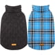 thumbnail image 2 of Kuoser Abrigo cálido para perros, chaqueta reversible para perros, impermeable, abrigo de invierno para perros, estilo británico, ropa para perros a cuadros, abrigos para clima frío, chaqueta de nieve, 2 of 4
