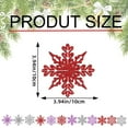 thumbnail image 3 of Snowflake Ornaments,12Pcs Winter Snowflake Ornaments,Snowflake Hanging Decor Christmas Ornaments Plastic Glitter Crafts for Winter New Year Xmas Tree Party Home Decor(White #01), 3 of 9