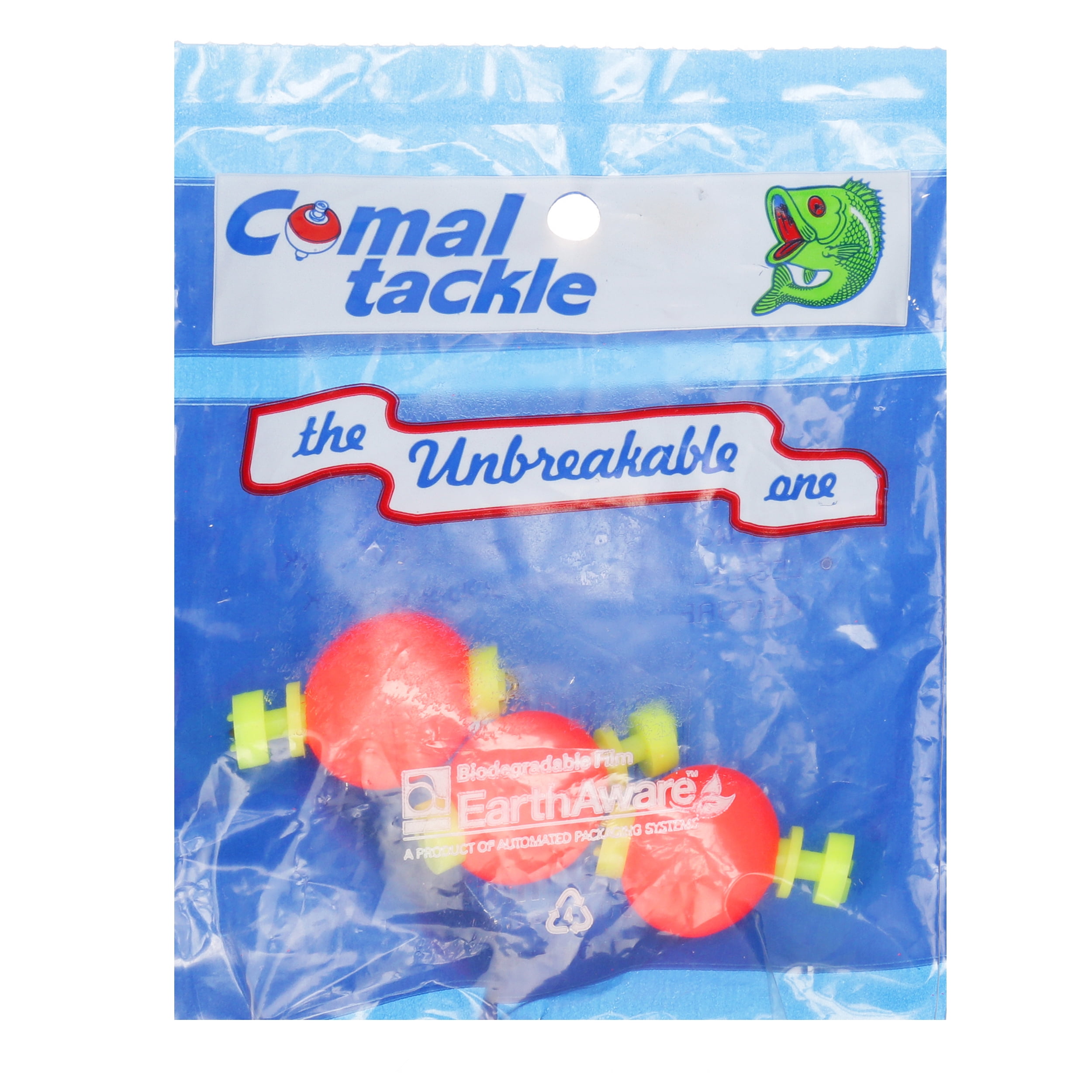 (6 pack) Comal Unweighted Round Snap-On Fishing Bobbers, Assorted Colors, 0.75-Inch, 3-Pack