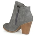 thumbnail image 4 of Journee Womens Vally Inside Zip Stacked Heel Booties, Widths Available, 4 of 10