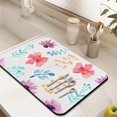 thumbnail image 4 of Spring Blossom Dish Drying Mat - Large 18x24 Inch - For a Vibrant Kitchen Counter Experience, 4 of 7