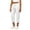 444#White, variant on Linen Capri Pants for Women Cropped Pant Summer Dressy Casual Elastic Waist Beach Trousers 2026 Khaki L
