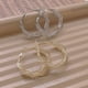 thumbnail image 3 of 1 par de pendientes de aro minimalistas para mujer, ligeros, para cartílago, 3 of 7