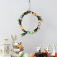 thumbnail image 4 of SASHENHG Easter Rattan Wreath Flower Eggs Decoration Rattan Ring Door Hanging Home Decoration Rattan Hanging Ornaments, 4 of 6