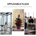thumbnail image 3 of OULII 3 Pcs Mini Snow Frost Trees Fireproof Flame Retardant PVC Holiday Decorations for Village, 3 of 5