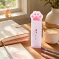 thumbnail image 6 of Summer Saving!Back_to_School Saving!School_Supplies!Under $1 dollars!Special Pencil Case Pouch, Cats Paw Shaped Plastic Pencil Case Multifunctional Stationery Organizer, Clear, 6 of 9