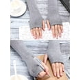thumbnail image 6 of 4 Pairs Arm Warmer Fingerless Gloves for Women Long Arm Sleeves Knitted Elbow Length Gloves Gothic Thumb Hole Mittens, 6 of 6