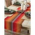 thumbnail image 5 of Spice Tonal Stripe With Fringe Table Runner, 5 of 6