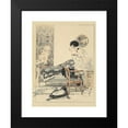 thumbnail image 2 of René Vincent 12x14 Black Modern Framed Museum Art Print Titled - Parisian Life, 2 of 5