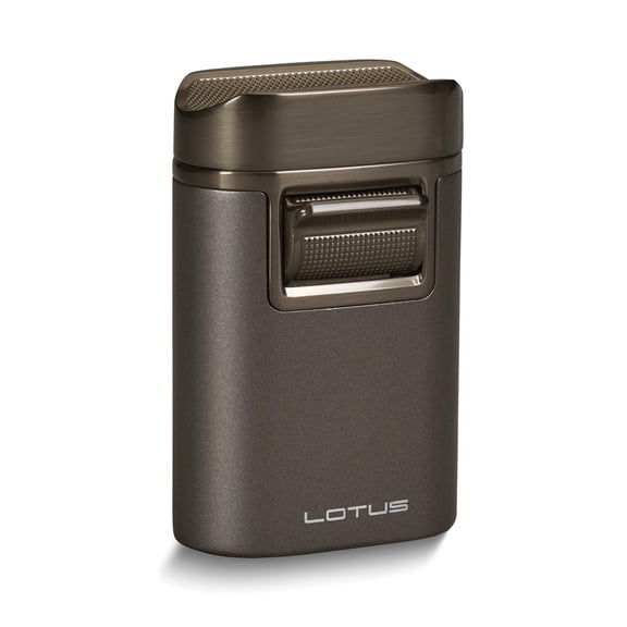 Lotus T7 Brawn Gunmetal Table Lighter with Cigar Rest