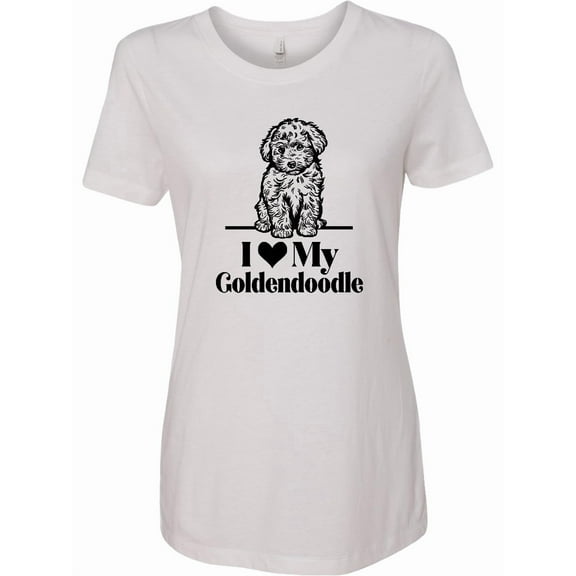 Inktastic I Love My Goldendoodle Dog Women's T-Shirt