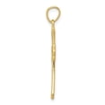 thumbnail image 2 of 10K Two-Tone Gold Charm Pendant Themed 30 mm 16 & Rhodium Diamond-Cut Cross, 2 of 3