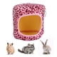 thumbnail image 1 of Nido colgante acogedor para mascotas pequeñas: cobayas, erizos, ardillas, chinchillas y conejos Hamaca de leopardo rosa suave, 1 of 8