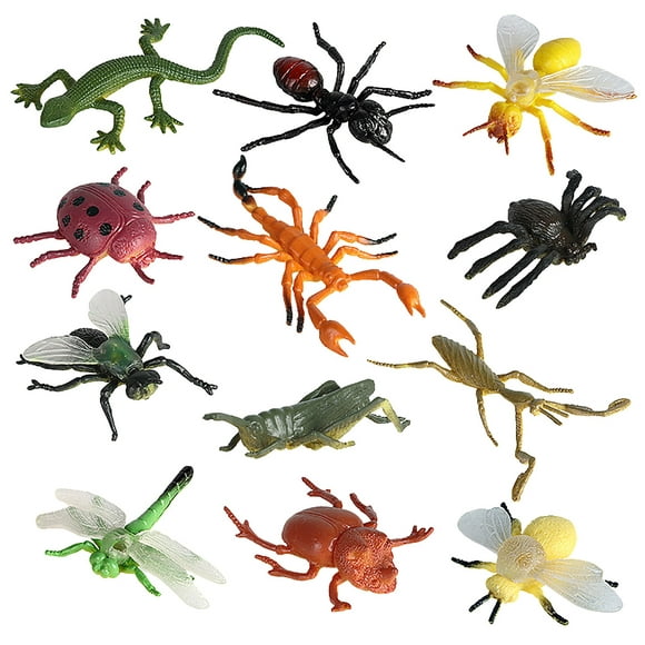 Dvkptbk Simulation Insect Model 12 Sets Of Children's Science And Education Animal Toys Insects