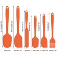 thumbnail image 2 of Taihexin Silicone Spatula Set of 6, Food Grade Rubber Spatulas and Cooking Utensils, Heat-Resistant Kitchen Non Stick Utensils for  Cooking, Baking, Mixing, Scraping, BPA-Free, Dishwasher Safe(Orange), 2 of 7
