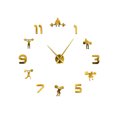 thumbnail image 1 of DPTALR Large Fitness Wall Clock Diy Acrylic Clock Living Room Background Wall, 1 of 1