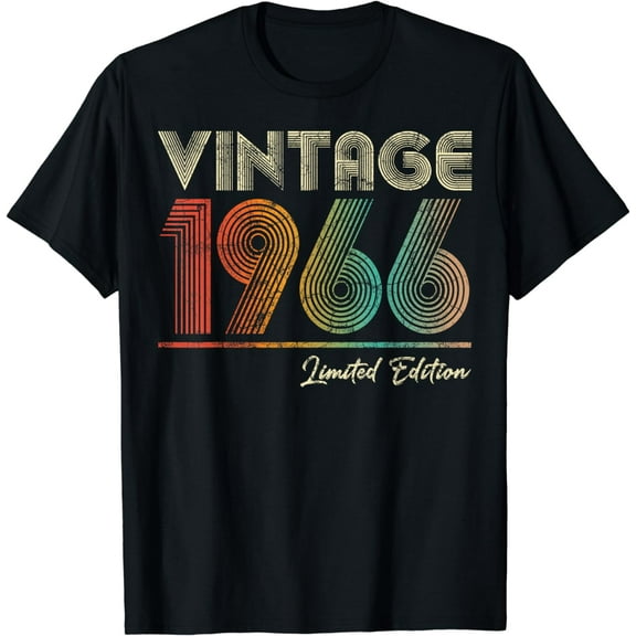 Vintage 1966 58 Year Old 58th Birthday Gift for Men Women T-Shirt