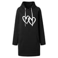 thumbnail image 3 of WILLBEST Vestido Mujer Sudadera Con Capucha Y Letras Estampadas Informales Para Mujer, 3 of 3