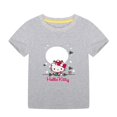 thumbnail image 2 of Hello Kitty nueva ropa de verano para niños, camiseta de moda con dibujos animados para niñas, camiseta interior de algodón informal para bebés, manga corta, 2 of 4