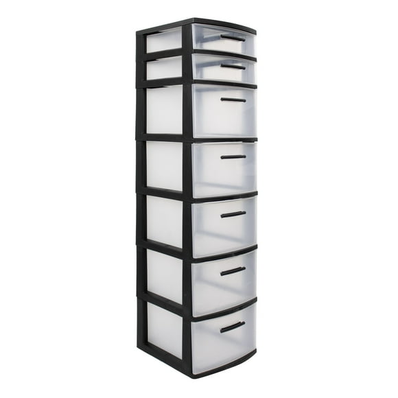 Cajonera Organizador Multiusos 7 Niveles Negro Mq