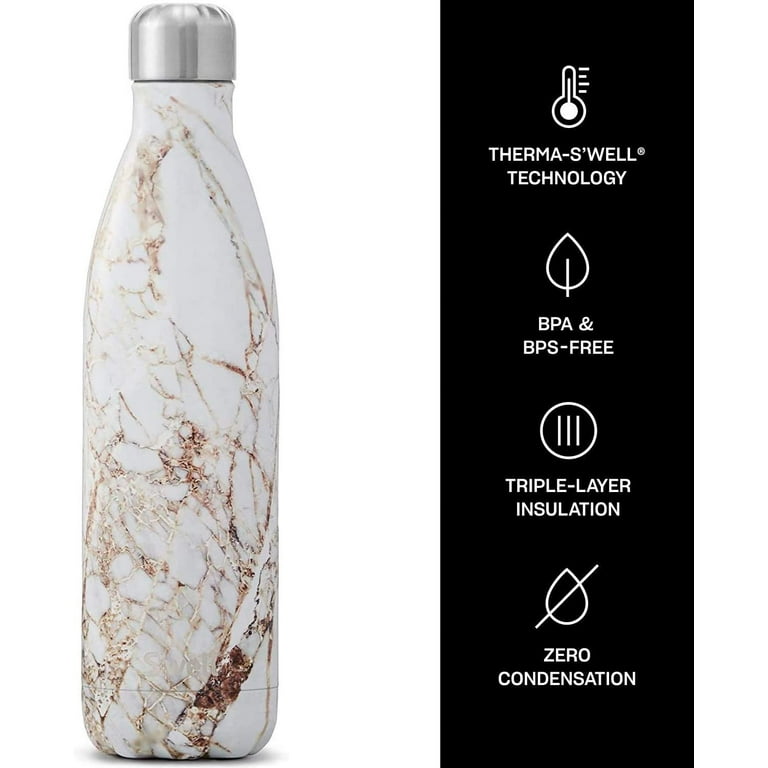 S'well Elements Collection 25 oz Water Bottle, Blue Granite