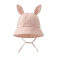 thumbnail image 3 of QSAWXQZ Baby Bucket Hat Breathable Solid Cotton Gauze Sun Hat for Summer Free Size, 3 of 7