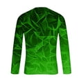 thumbnail image 4 of Stamzod Mens Long Sleeve Tee Shirts Fashion Gardient Printed Crewneck Gym Shirts Casual Oversized Graphic Tshirts for Men Green C XXXXL, 4 of 5