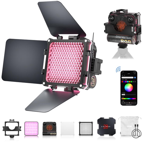 Luz de vídeo RGB ZHIYUN FIVERAY M20C 20W con 16 efectos de luz