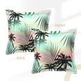 thumbnail image 3 of Bingfone Decorative Pillow Covers 20"X20" Tropical Summer Palm Couch Pillow Cases Modern Farmhouse Covers For Couch Sofa Bed, 3 of 9