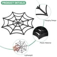 thumbnail image 2 of Telaraña Plástica de Halloween de 24 Paquetes, Adorno de Telaraña Falsa de 20cm para Halloween [Blanco, Negro], 2 of 6