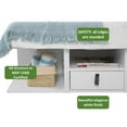 thumbnail image 5 of Memomad Bali Storage Platform Sturdy Bed Frame with Drawers and More (White Wood Queen Size), 5 of 8