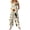 #02Complexion, variant on Women's Halloween Plaid Pumpkin Ghost Print Adjustable Strap Bib Overalls Wide Leg Jumpsuit With Pockets Green M