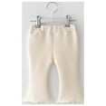 thumbnail image 4 of Fall Savings 2023! TUOBARR Cotton Pants for Toddler Girl,Baby Pant Legging Jogger for Infant Toddler Baby Knit Jogger Pants,Baby Sweatpants Beige 3-6 Months, 4 of 4