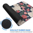 thumbnail image 6 of Long Mouse Pads for Desk,Shih Tzu Dog and Flower Floral Desk Mats on Top Of Desks, Desk Mouse Pad Extra Large with 3mm Non-Slip Base and Stitched Edge for Gaming,Office,Work,Home 31.5"x11.8", 6 of 6