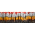 thumbnail image 3 of Atelier B Art Studio 18x9 Black Modern Framed Museum Art Print Titled - Abstract Autumn Trees, 3 of 5