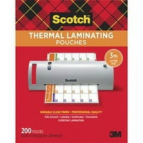 Scotch Laminating Pouches, 3 mil, 9" x 11.5", Gloss Clear, 200/Pack (TP3854200)
