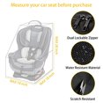 thumbnail image 2 of Bolso acolchado viaje coche, mochila grande asiento, bolsa control en puerta aeropuerto, bolsa portadora asiento coche, bolso viaje asiento infantil con correa acolchada, funda asiento coche, negro, 2 of 3